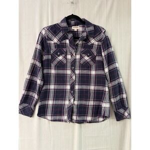 True religion women's long sleeve Shirt deep purple size large‎